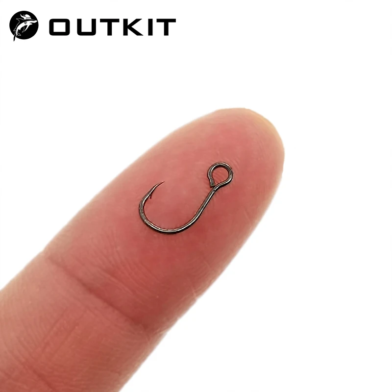 Fishing Hook Offset - OUTKIT 낚시 루어 예비 후크, 단일