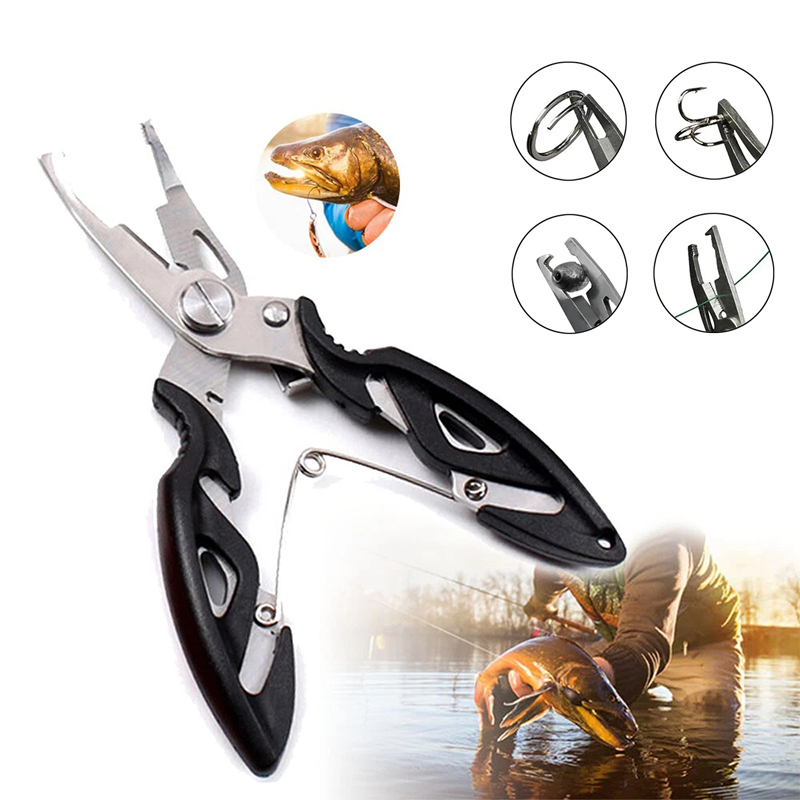 Fishing Hook Remover - 다기능 곡선형 낚시 플라이어 가위, 브레이드