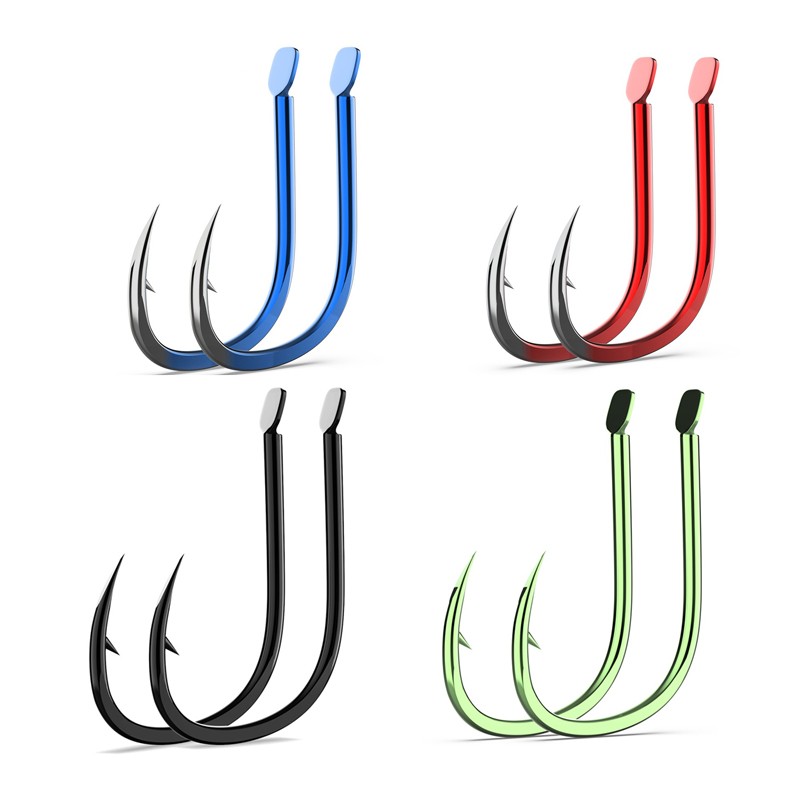 50Pcs 플랫 낚시 후크 바다 가시 낚시 미끼 생크  - Fishing Hook Assortment 리뷰 및 가격