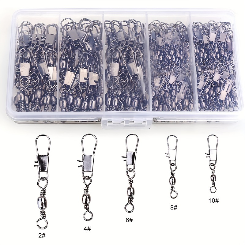 50/200개 배럴 스냅 스위블 낚시 액세서리, 볼 베 - Fishing Hook Offset 리뷰 및 가격