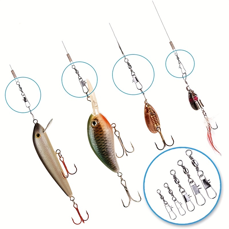 50/200개 배럴 스냅 스위블 낚시 액세서리, 볼 베 - Fishing Hook Offset 리뷰 및 가격